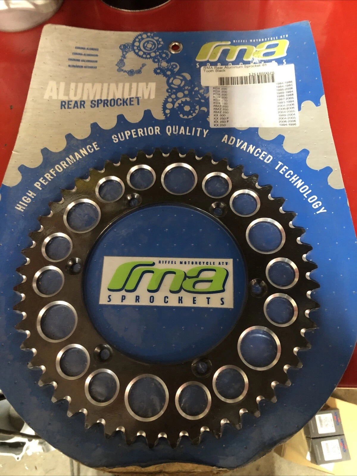 48 Tooth Black Aluminum Rear Sprocket KX500 1989-04 KX250F 04-06 KX250 1994-96